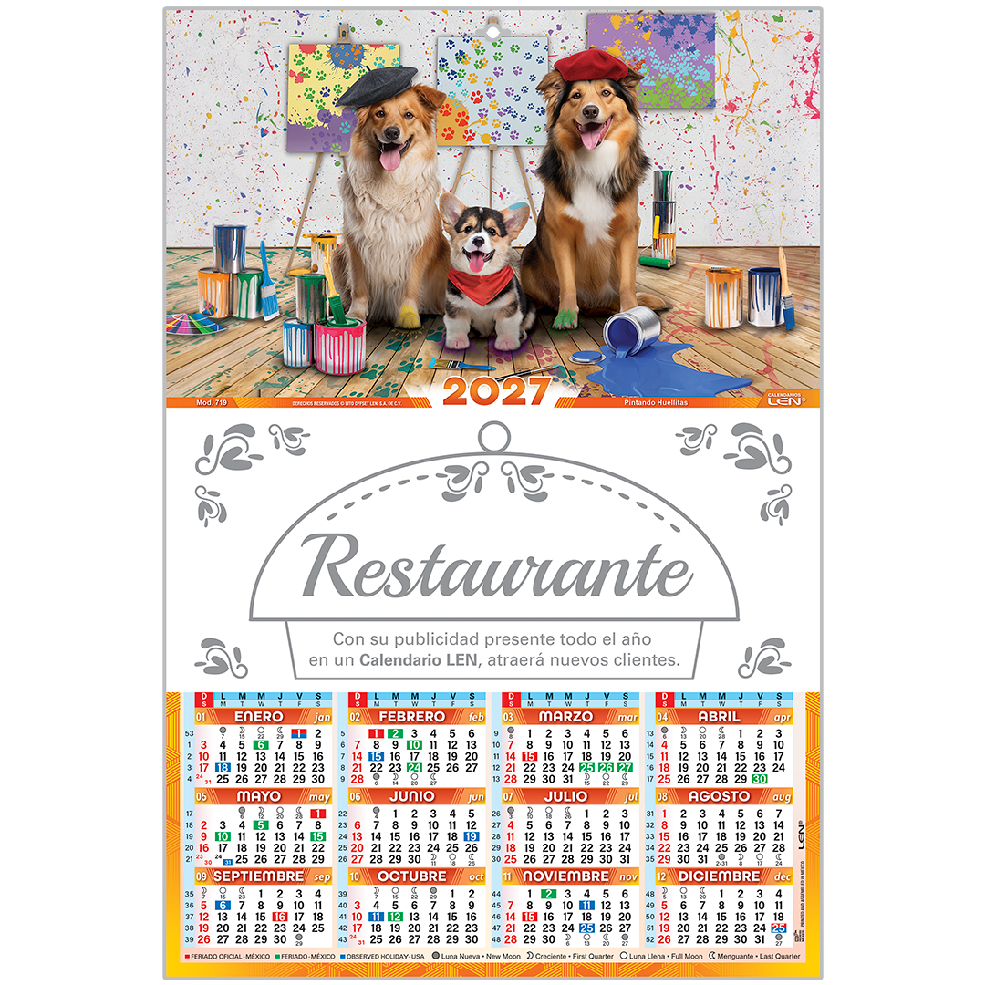 Calendario de pared personalizado